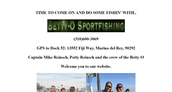 Desktop Screenshot of bettyosportfishing.com