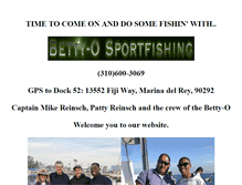 Tablet Screenshot of bettyosportfishing.com